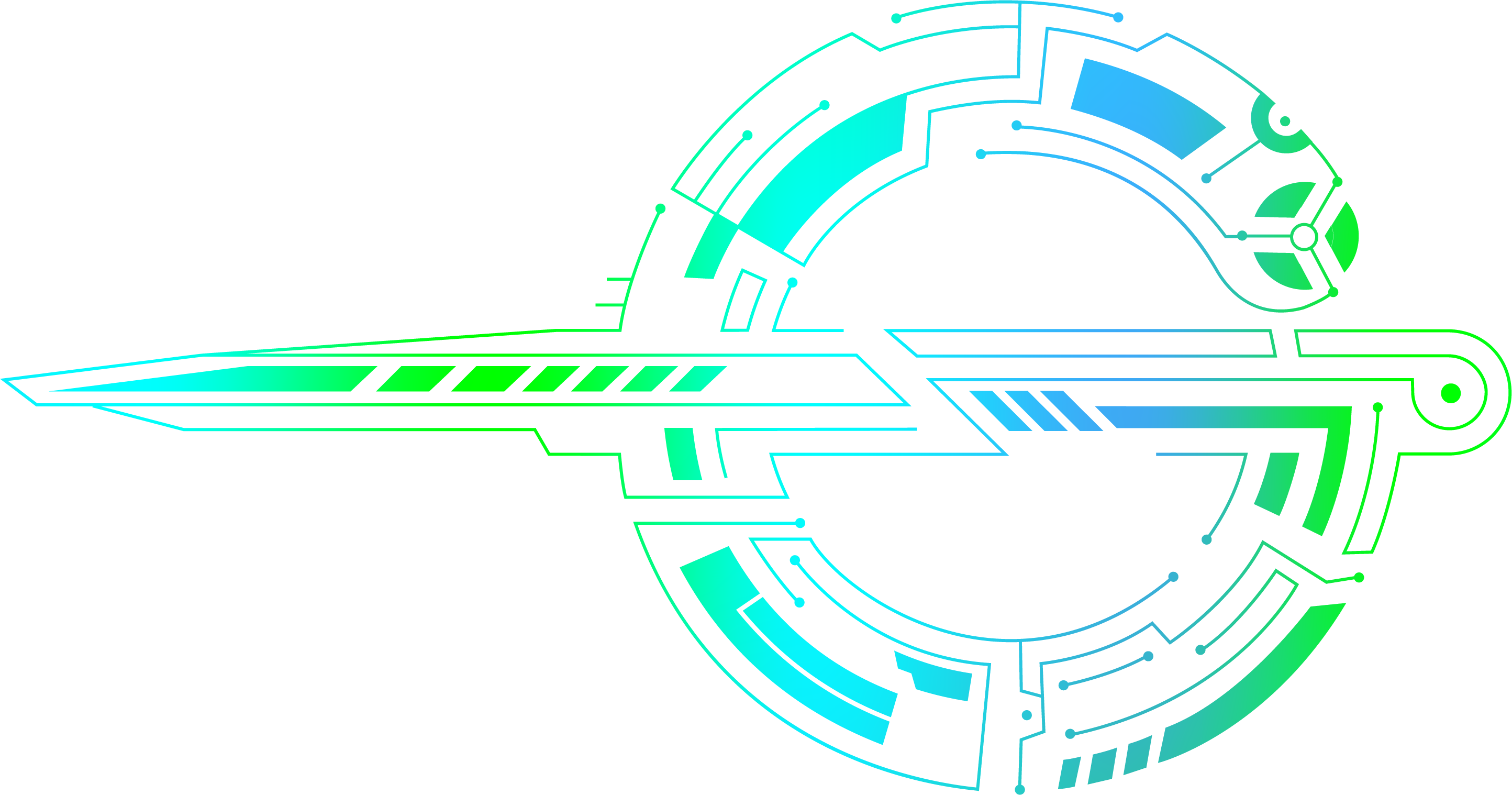 泰坦军团 LOGO · 机械图形标识 · 彩色