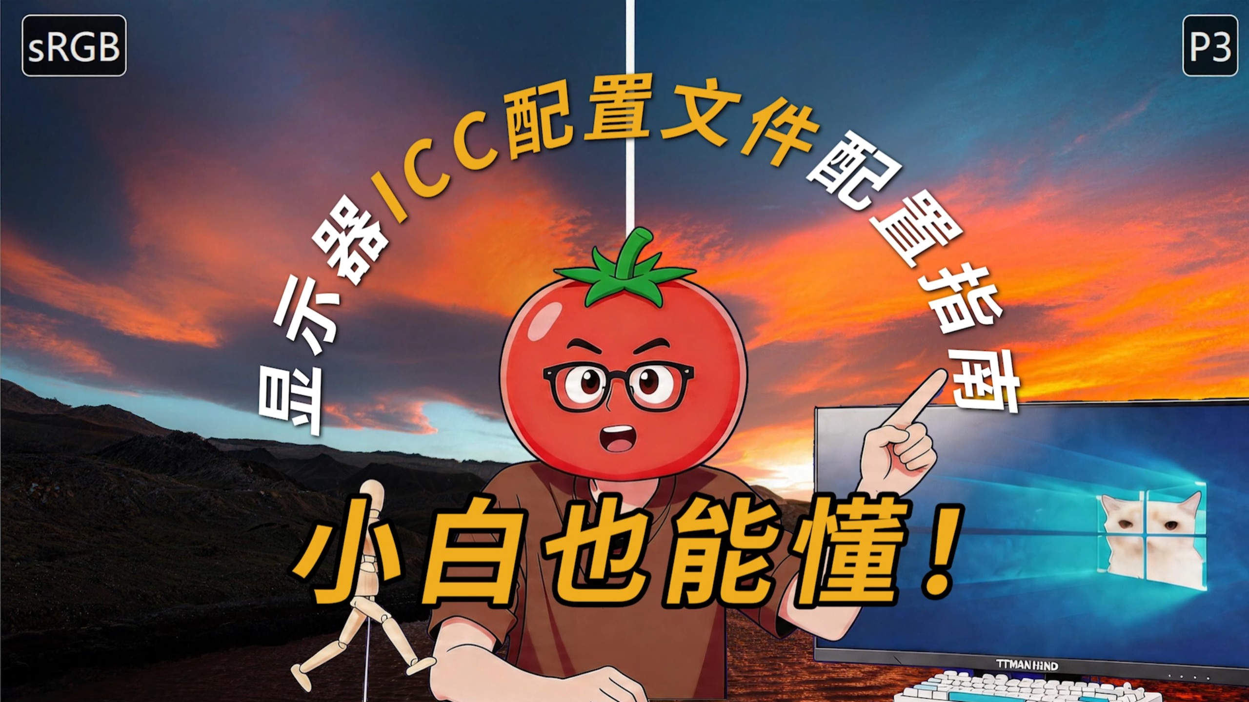 显示器ICC文件手把手配置教学！泰坦军团让你从0学会